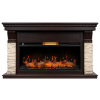 Каминокомплект: Очаг Royal Thermo Aurora RTFP/P-AR40LS, портал Michigan 40 камень мол., шпон т.дуб