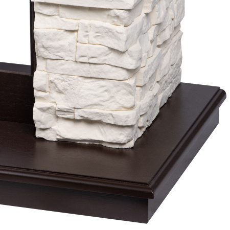 Портал Firelight Michigan 40 камень молочный, шпон темный дуб