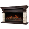 Портал Firelight Michigan 40 камень молочный, шпон темный дуб