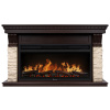 Портал Firelight Michigan 40 камень молочный, шпон темный дуб