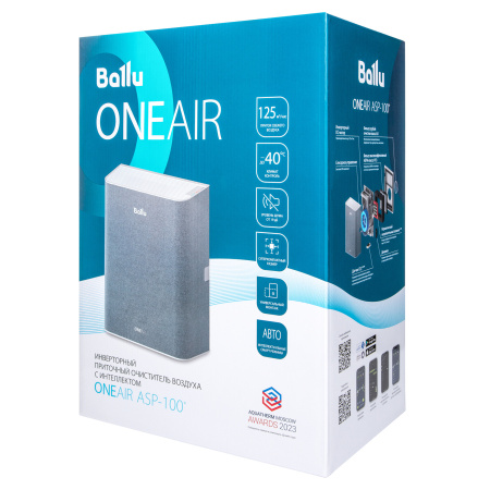 Очиститель воздуха приточный Ballu ONEAIR ASP-100WH белый