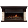 Портал Firelight Michigan 40 камень молочный, шпон темный дуб